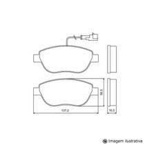 Pastilha de Freio Dianteira Stilo 1.8 16V 02 / Stilo 2.4 20V 02 / 09 com alarme sonono