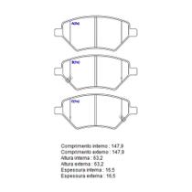 Pastilha De Freio Dianteira Tiggo Com Alarme 1BP30980AA BProauto