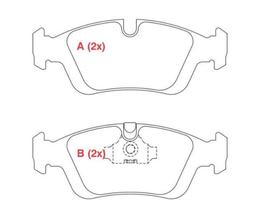 Pastilha de Freio dianteiro BMW 316i 318i 320i 323i 325i 328i Série 3 Z3 1.8 1.9 2.8 Pastilha de Freio dianteiro BMW 316i 318i 320i 323i 325i 328i Série 3 Z3 1.8 1.9 2.8
