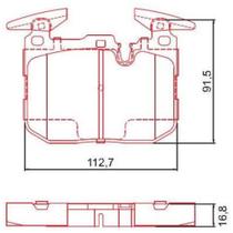 Pastilha de Freio Dianteiro Bmw Serie 1 2013 a 2021 FERODO Pastilha de Freio Dianteiro Bmw Serie 1 2013 a 2021 FERODO