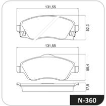 Pastilha de Freio Dianteiro Chevrolet Classic 2008 a 2010