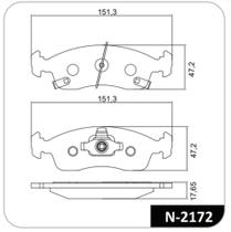 Pastilha de Freio Dianteiro - Cobreq (Sistema TEVES) - N-2172 Pastilha de Freio Dianteiro - Cobreq (Sistema TEVES) - N-2172