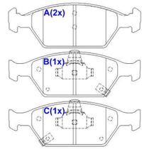 Pastilha de Freio Dianteiro Honda Fit 2009 a 2021 SYL 3251C Pastilha de Freio Dianteiro Honda Fit 2009 a 2021 SYL 3251C