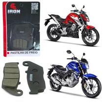 Pastilha de freio dianteiro iron honda cb250f twister 250 cb300f cb 300f