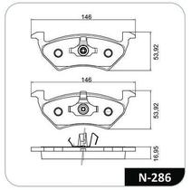 Pastilha de Freio Dianteiro Parati Gol G5 Saveiro MI Saveiro G5 Voyage G5 2011 em diante Cobreq N286 Sistema Teves FSII Plus Pastilha de Freio Dianteiro Parati Gol G5 Saveiro MI Saveiro G5 Voyage G5 2011 em diante Cobreq N286 Sistema Teves FSII Plus