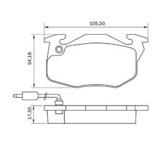 Pastilha De Freio Express 19 Dianteira Bosch Bb322A Com Alarme Sistema Bosch Jogo Pastilha De Freio Express 19 Dianteira Bosch Bb322A Com Alarme Sistema Bosch Jogo