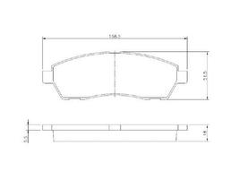 Pastilha De Freio F250 Traseira Bosch Bb63 Sem Alarme Sistema Bosch Jogo