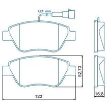 Pastilha de Freio Fiat Stilo 2002 a 2009 JURID HQJ-2179A