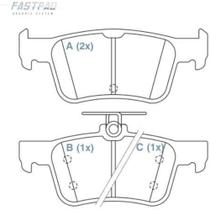 Pastilha de Freio Ford Fusion 2013 a 2022 WILLTEC FP180