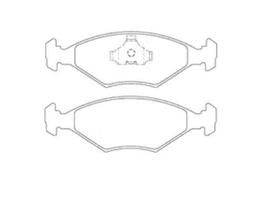Pastilha De Freio Gol G2 1.8 Dianteira Sistema Teves Pistao Ferro Fundido 1405 Syl