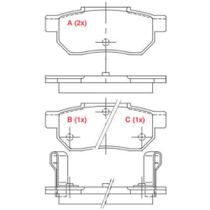 Pastilha de Freio Honda Civic 1991 a 1996 WILLTEC PW125 Pastilha de Freio Honda Civic 1991 a 1996 WILLTEC PW125