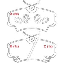 Pastilha de Freio Honda Civic 1997 a 2012 WILLTEC PW71 Pastilha de Freio Honda Civic 1997 a 2012 WILLTEC PW71