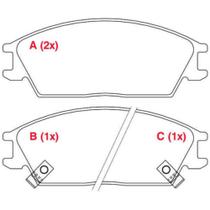 Pastilha de Freio Hyundai Accent 1994 a 2004 WILLTEC PW645 Pastilha de Freio Hyundai Accent 1994 a 2004 WILLTEC PW645