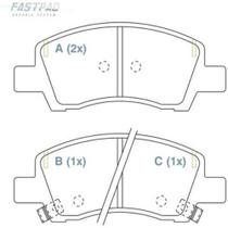Pastilha de Freio Hyundai Hb20 2019 a 2024 WILLTEC FP1055 Pastilha de Freio Hyundai Hb20 2019 a 2024 WILLTEC FP1055
