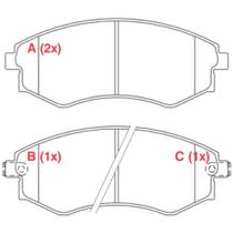 Pastilha de Freio Hyundai Sonata 1993 a 1998 WILLTEC PW605