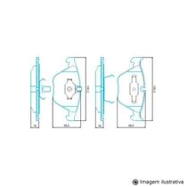 Pastilha de Freio Importada BMW Serie 3 ( 330I ) 05 / ... Serie 5 sem Alarme