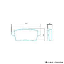 Pastilha de Freio Importada Edge 3.5 Lv607 / ... sem Alarme Pastilha de Freio Importada Edge 3.5 Lv607 / ... sem Alarme