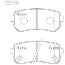 Pastilha de Freio Kia Sportage 2010 a 2011 WILLTEC FP765