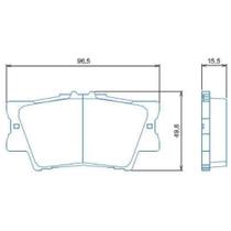 Pastilha de Freio Lexus Es 2007 a 2019 JURID HQJ-2278 Pastilha de Freio Lexus Es 2007 a 2019 JURID HQJ-2278