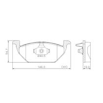 Pastilha De Freio Lonaflex Fox/Golf - P-73