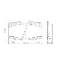 Pastilha De Freio Lonaflex Hilux - P-527