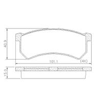 Pastilha De Freio Lonaflex Kwid - P-1534