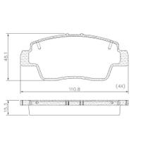 Pastilha De Freio Lonaflex Kwid - P-1660
