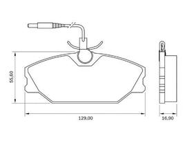 Pastilha De Freio Megane Dianteira Bosch Bb391A Com Alarme Jogo Pastilha De Freio Megane Dianteira Bosch Bb391A Com Alarme Jogo