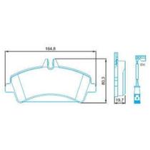 Pastilha de Freio Mercedes Benz Sprinter Chassi 2012 a 2019