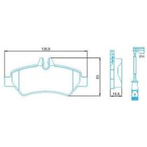Pastilha de Freio Mercedes Benz Sprinter Chassi 2012 a 2019 Pastilha de Freio Mercedes Benz Sprinter Chassi 2012 a 2019