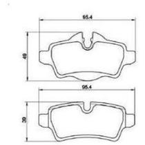 Pastilha de Freio Mini Clubman 2011 a 2012 FERODO HQF-4088C