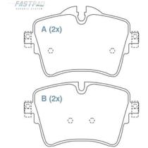 Pastilha de Freio Mini Cooper 2014 a 2020 WILLTEC FP983 Pastilha de Freio Mini Cooper 2014 a 2020 WILLTEC FP983