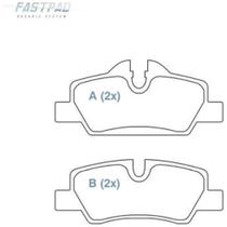 Pastilha de Freio Mini Cooper 2014 a 2024 WILLTEC FP981 Pastilha de Freio Mini Cooper 2014 a 2024 WILLTEC FP981