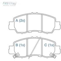 Pastilha de Freio Mitsubishi Eclipse Cross 2018 a 2024 Pastilha de Freio Mitsubishi Eclipse Cross 2018 a 2024