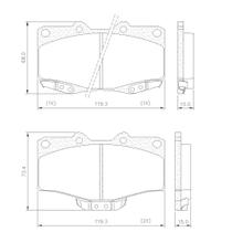 Pastilha de Freio NA38800 Hilux 2.4 97/01 2.5 05/11 2.8 94/08 3.0 02/11 4 Runner 3.0 89/05 Dianteira