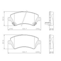 Pastilha de Freio NA40210 Corolla Filder 1.6 1.8 16V 02/08 Dianteira