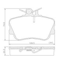 Pastilha de Freio NA40880 C250 CGI1.8 16V 09/14 C250 Sport 2.0 16V 14/17 C280 2.8 93/00 E200 2.0 95/01 C180 C200 C220 C230 C250 C280 1.8 2.0 2.2 2.5 93/00 Dianteira