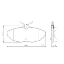 Pastilha de Freio NA45360 S-Type 99/07 T4 2.8 01/05 3.0 05/12 3.2 14/ Traseira Pastilha de Freio NA45360 S-Type 99/07 T4 2.8 01/05 3.0 05/12 3.2 14/ Traseira