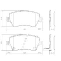 Pastilha de Freio NA45410 Duster Orock Captur Zoe 1.6 16V 11/ Dianteira