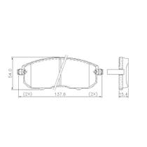 Pastilha de Freio NA46200 I30 97/ I35 02/04 Altima 01/14 Maxima 00/06 350Z 02/07 Sentra 00/20 SX4 2.0 16V 06/ Dianteira Pastilha de Freio NA46200 I30 97/ I35 02/04 Altima 01/14 Maxima 00/06 350Z 02/07 Sentra 00/20 SX4 2.0 16V 06/ Dianteira