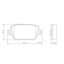 Pastilha de Freio NA46500 Freelander 2 06/15 S80 V70 XC70 06/ Traseira
