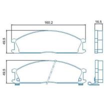 Pastilha de Freio Nissan Pathfinder 1989 a 1990 JURID