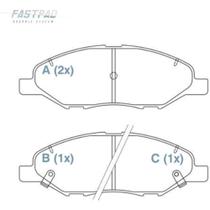 Pastilha de Freio Nissan Tiida 2007 a 2013 WILLTEC FP718 Pastilha de Freio Nissan Tiida 2007 a 2013 WILLTEC FP718