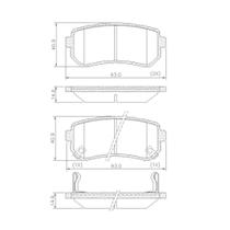 Pastilha de Freio PD/1334 Elantra 09/ Traseira - FRASLE- - FRAS-LE