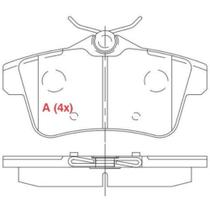 Pastilha de Freio Peugeot 308 2011 a 2019 WILLTEC PW917