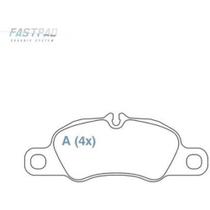 Pastilha de Freio Porsche Boxster 2013 a 2019 WILLTEC FP1015