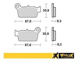 Pastilha De Freio Prox Traseira Kxf 250 04/23 + Kxf 450 06/23 + Yzf 250 03/23 + Rmz 250/450 05/23