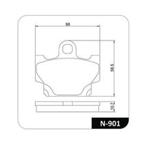 Pastilha De Freio - Rd 350 Lc 1983 A 1984 / Rdz 125 1986 A 1993 / Rdz Ii 125 1986 A 1993 / Rx 135 1984 A 1993 / Rx 180