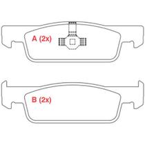 Pastilha de Freio Renault Logan 2014 a 2024 WILLTEC FP217 Pastilha de Freio Renault Logan 2014 a 2024 WILLTEC FP217