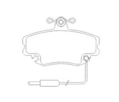 Pastilha De Freio Sandero 1.0 Dianteira Com Alarme Sistema Girling 1343 Syl